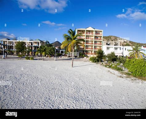 Great Bay Beach Sint Maarten Stock Photo Alamy