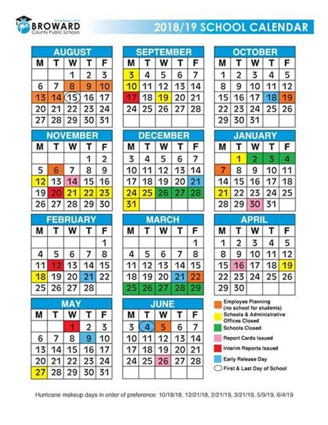 Broward School Calendar Images  Free Download