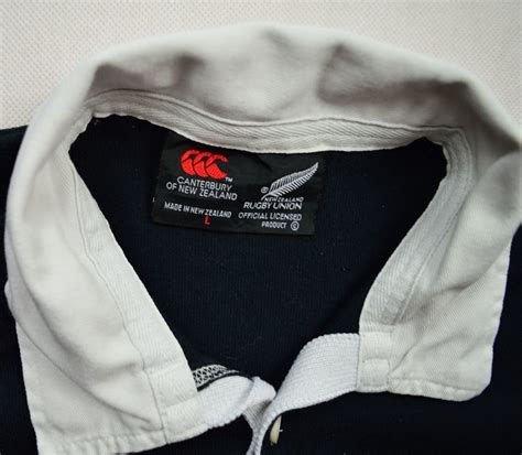 All Blacks New Zealand Rugby Canterbury Shirt L Rugby Rugby Union