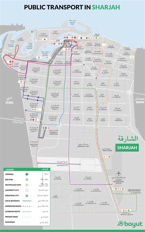 Sharjah Road Map