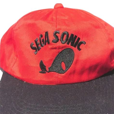 Sega Sonic The Hedgehog Vintage Hat Cap One Sz Snapback Made In China