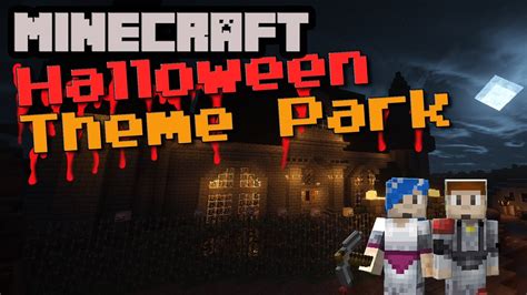 Minecraft Halloween Theme Park Youtube