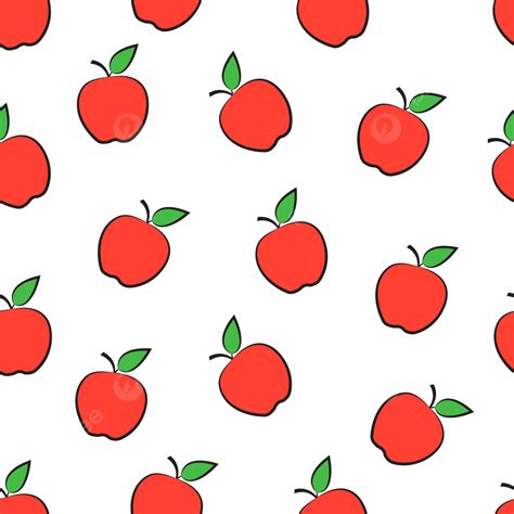 Red Apples Clipart Png Images Seamless Red Apples Pattern Seamless