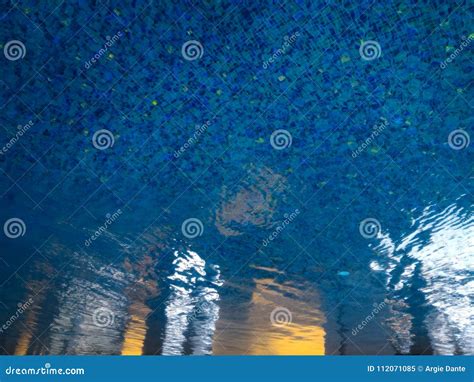 Reflection On The Swimming Pool Water Stock Image Image Of Water
