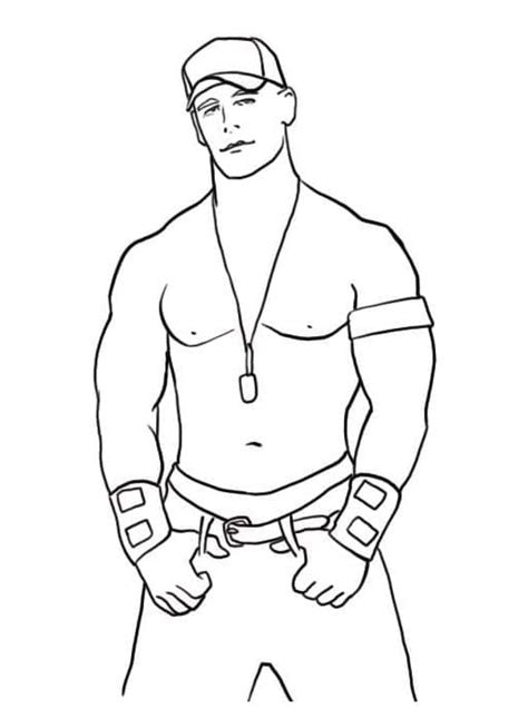 Dibujos De John Cena Wwe Para Colorear Para Colorear Pintar E Imprimir