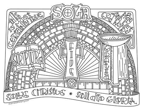 Reformation Day Coloring Page & Poster — Illustrated Ministry