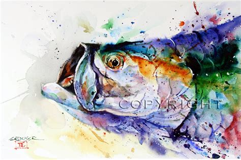 Tarpon Watercolor Print Fish Art Painting By By Dean Crouser Etsy