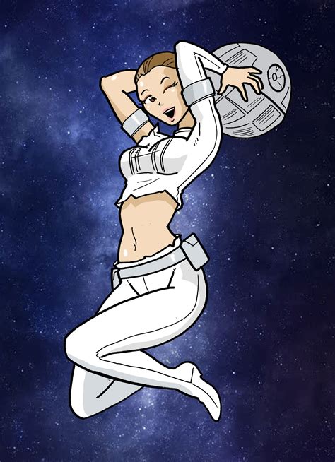 Giant Padme Very Special Pin Up For The Troops By Misterbigred On