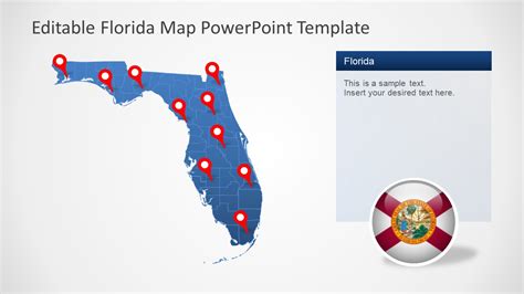 Florida State Powerpoint Map Template Slidemodel