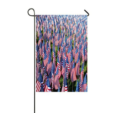 Eczjnt American Flags Memorial Day July 4th Outdoor Flag Home Party
