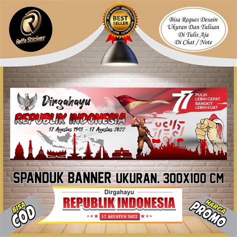 Spanduk Hut Ri Ke Resmi File Psd Dan Png Hd Review Teknologi Sexiz Pix