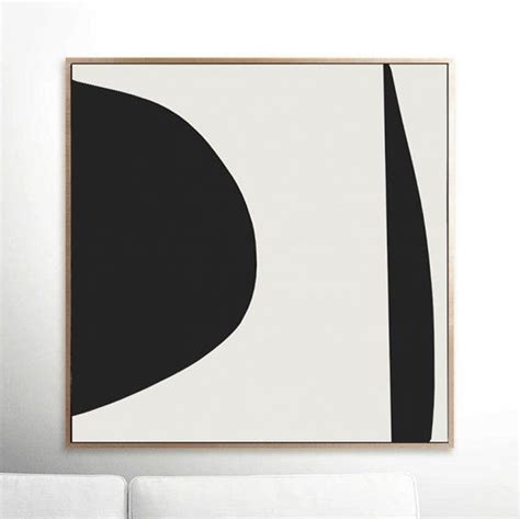 Large Abstract Printable Art Black And White Minimal Square Prints