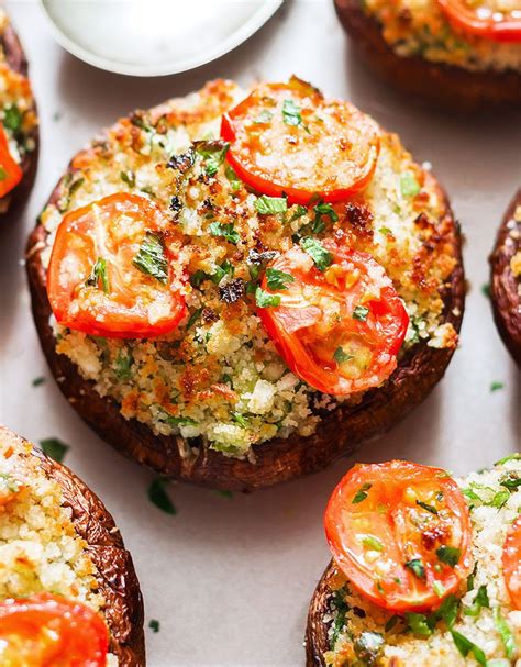 Vegetarian Stuffed Portobello Mushroom Recipe Aria Art