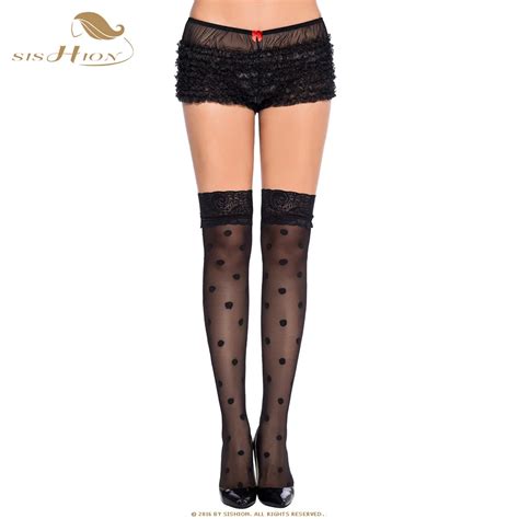 Sishion Stockings Retro Vintage S Thin Sheer Thigh High Stocking