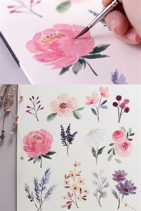 20 Best Watercolor Flowers Tutorials And Videos A Piece Of Rainbow