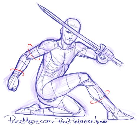 Sword Poses Drawing Poses Male Pose Reference Images And Photos Finder