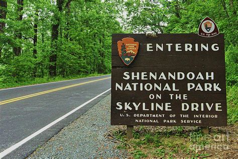 Shenandoah National Park Sign Photograph By Dale Kohler Pixels