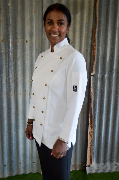 Plain Jayne Female Chef Jacket White Long Sleeve Ready2rock
