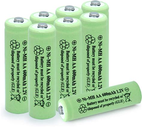 Qblpower Aa Ni Mh 600mah 12v Rechargable Solar Light Batteries For
