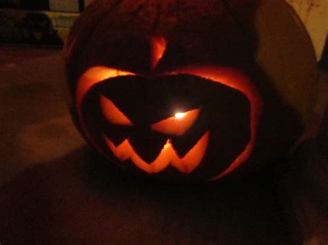 Pumpkin With Jackolantern Halloween Decorations Pumpkin Carving