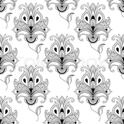 Paisley Seamless Floral Pattern Stock Vector Colourbox