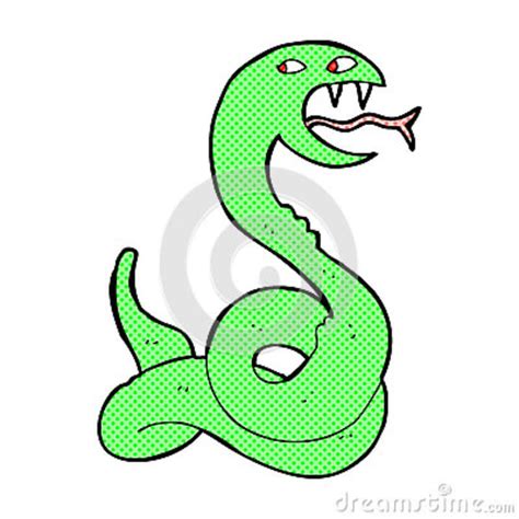 Cartoon Hissing Snake Strangling Man 38062341