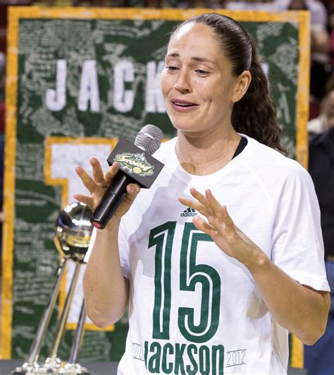 Sue Bird Of The Seattle Storm Tears Up While Speaking At Her Teammate