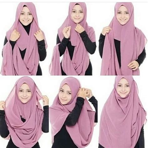gaya cantik shawl raya tutorial cara pakai tudung shawl simple dan my xxx hot girl