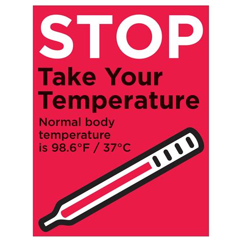 Connect your smart bluetooth thermometer to track the temperature. "Stop Take Your Temperature" Poster | Plum Grove