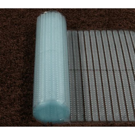 Sweet Home Stores Ribbed Multi Grip High Spike Clear Plastic Runner Rug