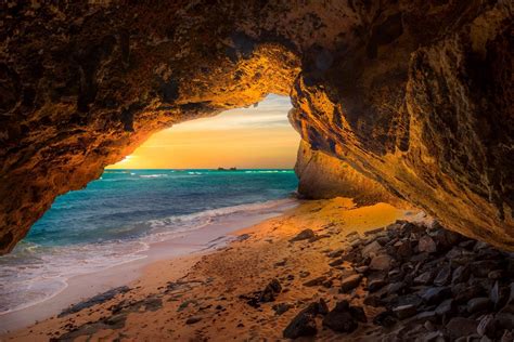 Landscape Nature Cave Beach Sea Sunset Sand Island Sunlight Rock Turks And Caicos