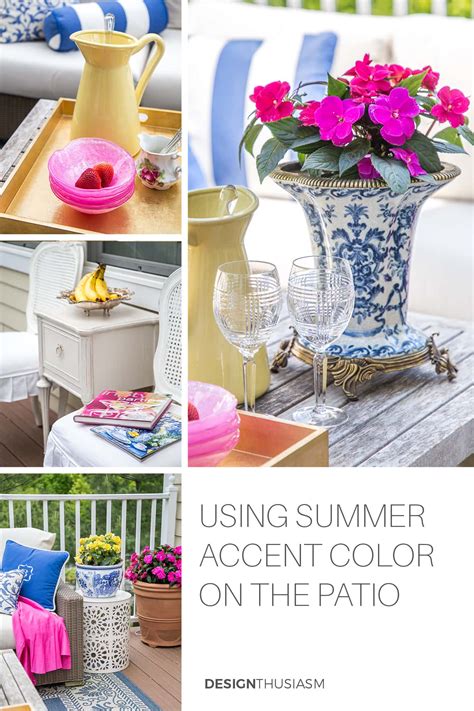 Outdoor Living Spaces Updating The Patio With Summer Color