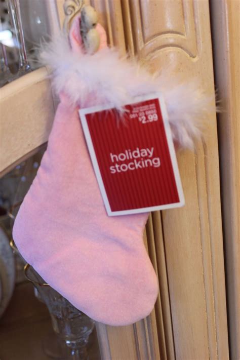 mini pink stocking holiday stockings pink christmas christmas decorations