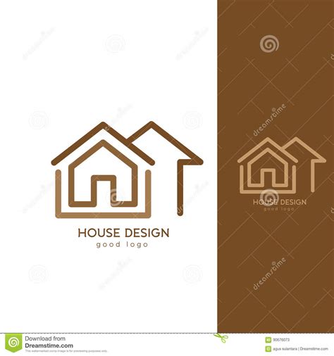 Modern house, estate agents for architect. Modern House Logo Design Template Flat Simple Stock Vector ...