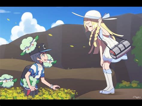 Lillie Elio And Cottonee Pokemon And 1 More Drawn By Agataagatha