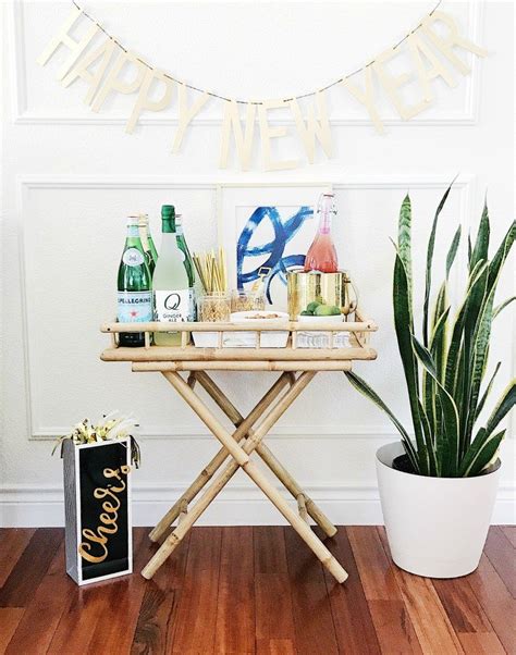 New Years Eve Bar Cart Styling Essentials Jane At Home Bar Cart