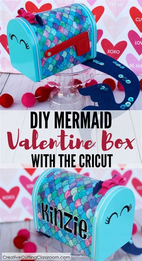 Diy Mermaid Valentines Day Mailbox Mermaid Diy Valentine Mailbox