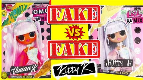 Fake Vs Fake Lol Omg Remix Kitty K Fake Lol Omg Vs Real Lol Omg Yayday Tv Unboxing Weird Fake