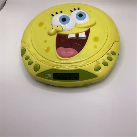 Vintage Spongebob Squarepants Personal Portable Cd Player Nickelodeon