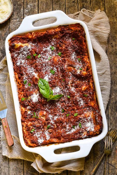 Lasagna With Cottage Cheese Recipe Foxes Love Lemons