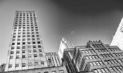 Modern Skyscrapers Of Midtown Manhattan In Winter Season View From The