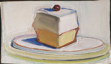 Wayne Thiebaud Applies His Impasto Paint As Thick As Icing On A Cake Wayne Thiebaud Paintings