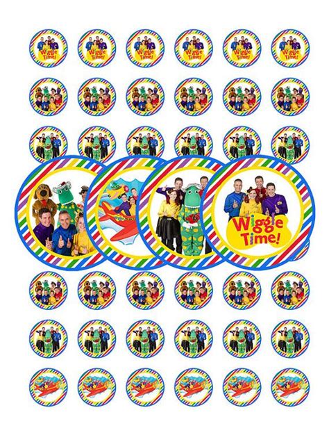 Wiggles 1 Inch Stickers Digital Download By Busybeedesignzzz Wiggles