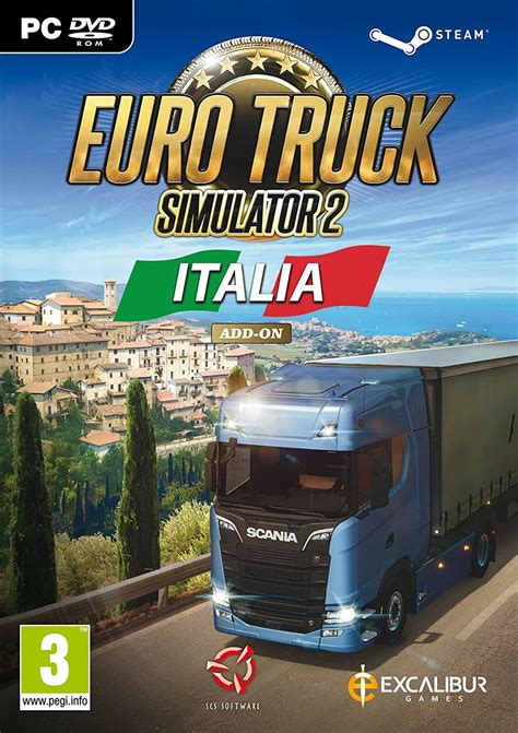 Euro Truck Simulator 2 Italia Add On Pc Dvd New Amazon De Games