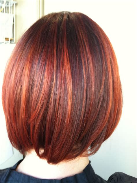 Red And Copper Highlights Hairstyles Pinterest Copper Highlights
