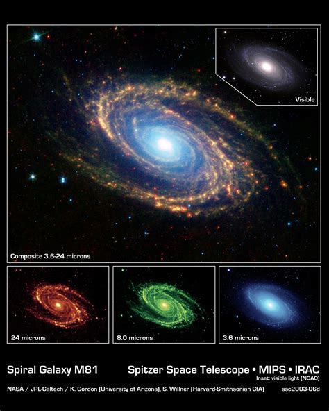 I Heart M81 My Pink Fluffy Galaxy Spitzer Space Telescope Spiral