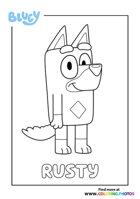 Kids N Coloring Page Bluey Bluey Dad Images And Photos Finder