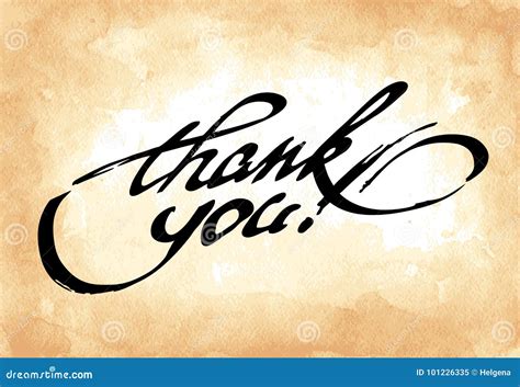Thank You Lettering Stock Vector Illustration Of Message 101226335