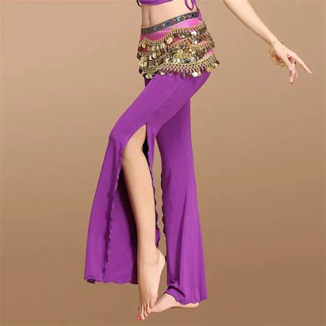 2018 New Cotton Belly Dance Pants Belly Dancing Split Trousers Indian
