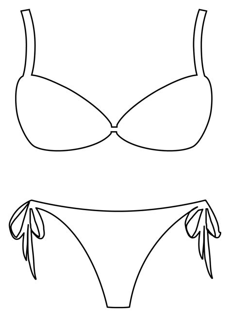 Bikini Coloring Page ColouringPages